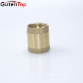 Gutentop High Quality Brass non return valve spring vertical inline stop check valve with plastic core